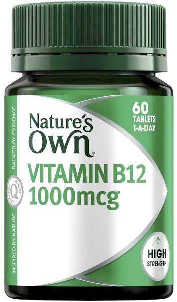 Natures Own Vitamin B12 1000mcg 60 Tablets