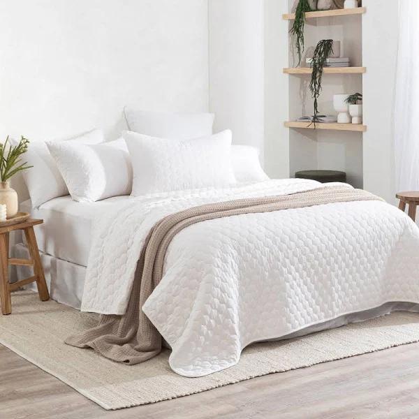 Habitat Natural 280gsm Cotton Quilt White Single Bed Cotton Quilt