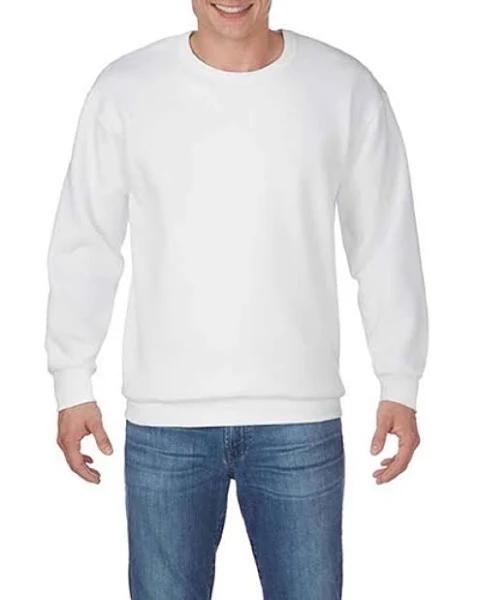 Gildan Hf000 Hammer Adult Fleece Crew - White, L