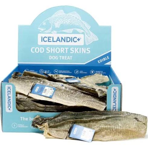 Icelandic+ Cod Short Skins Dog Treat 19g