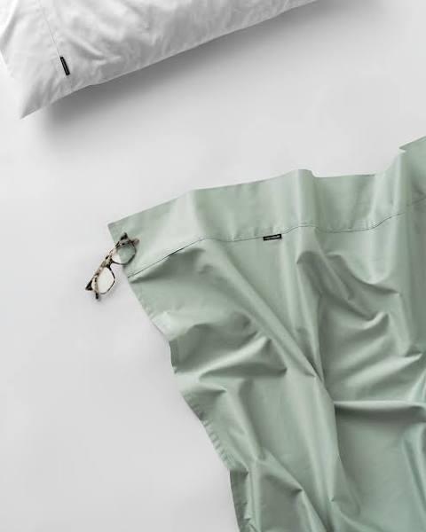 Linen House Augusta Flat Sheet (Green Gum) - King