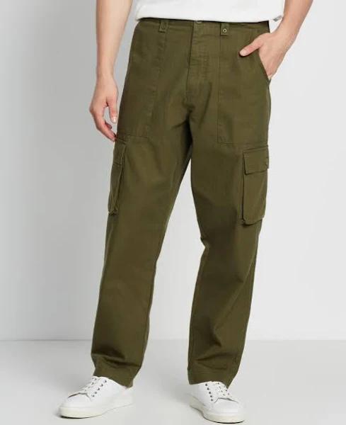 Mr Simple Men's Cargo Pant, 30 / Vintage Army