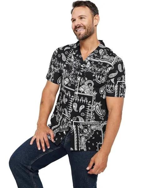 Rivers Cuban Short Sleeve Shirt - Size XXL - Mens