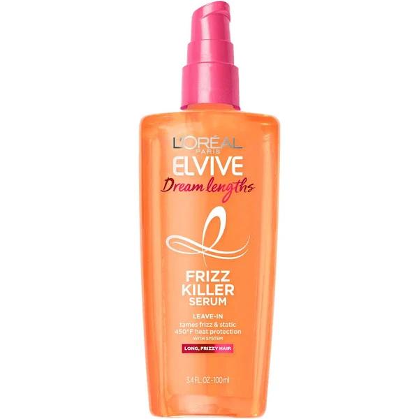 L'Oreal Paris Elvive Dream Lengths Frizz Killer Serum Leave-In, 3.4 oz