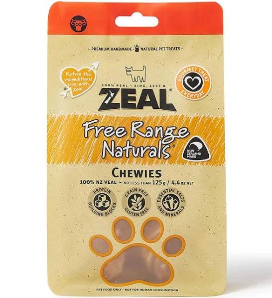 Zeal Free Range Naturals Chewies Dog Treats 125g