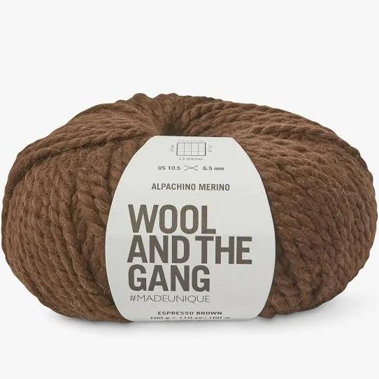 Wool And The Gang Espresso Brown Alpachino Merino 100g