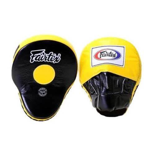 Fairtex Ultimate Contoured Focus Mitts FMV9 - Black/Yellow