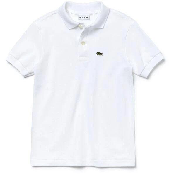 David Jones Lacoste Classic Kids Polo Shirt in White, Size 4 Y