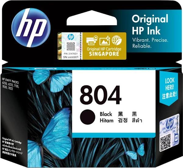 HP 804 (T6N10AA) Black Ink Cartridge