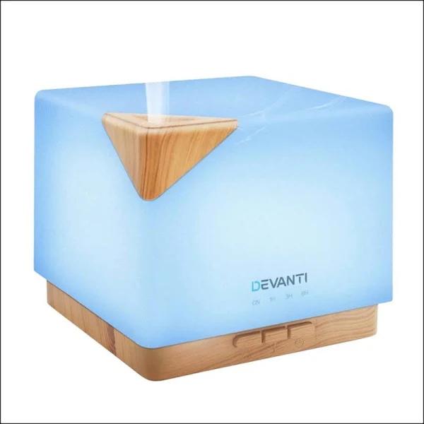 Devanti Aroma Diffuser Air Humidifier Night Light 600 ml