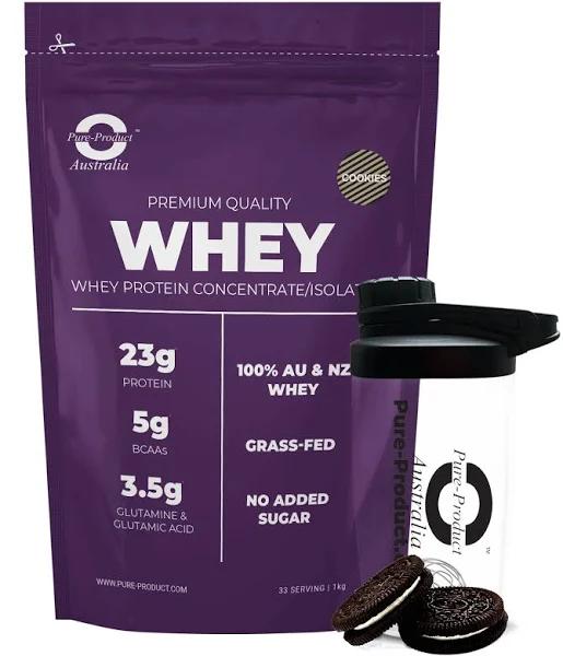 Whey Protein from Australia and New Zealand 2kg / Cookies & Cream / Yes by Pure Product Australia