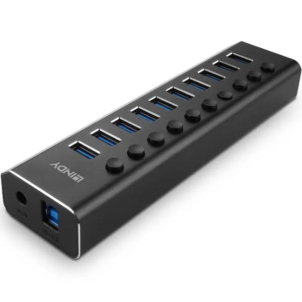 10 Port USB 3.0 Hub With On/off Switches