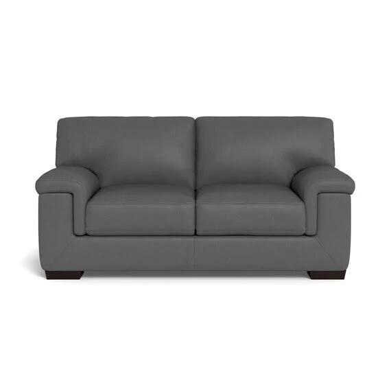 Barret Leather Sofa Charcoal Grey by Freedom, 100% Leather FF