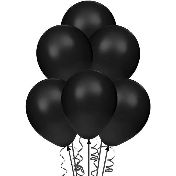 Alpen Balloons 25cm Black Pack of 15