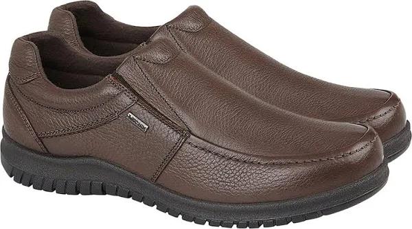 iMac Mens Grain Leather Shoes Brown 9 UK