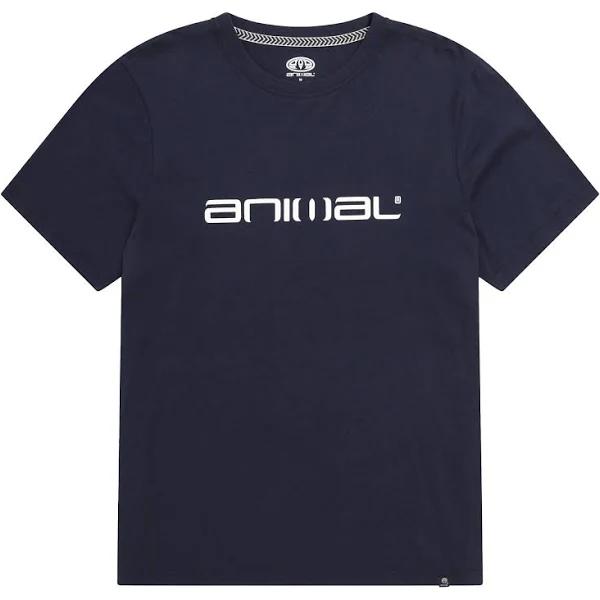 Animal Mens Classico Organic T-Shirt Navy M Organic Cotton Mens T-Shirt