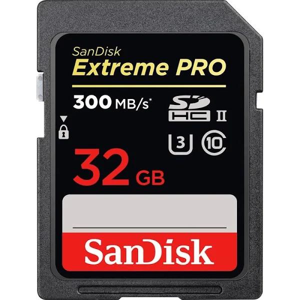 SanDisk 32GB Extreme Pro UHS-II SDHC Memory Card