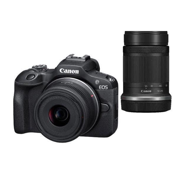 Canon EOS R100 Twin Kit : 18-45mm + 55-210mm STM