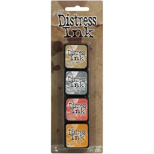 Tim Holtz Distress Mini Ink Pads 4/Pkg Kit 7