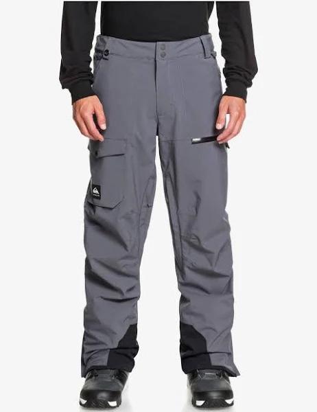 Quiksilver Mens Utility Shell Snow Pants - Iron Gate | Snowboard Pants