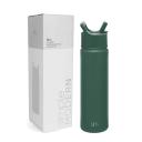 Simple Modern Water Bottle with Straw | Insulated Stainless Steel Thermos for Sports Gym | Summit Collection | 650ml | Forest