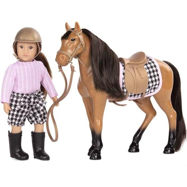 Lori 6" Riding Doll & Horse - Celia & Cinnamon