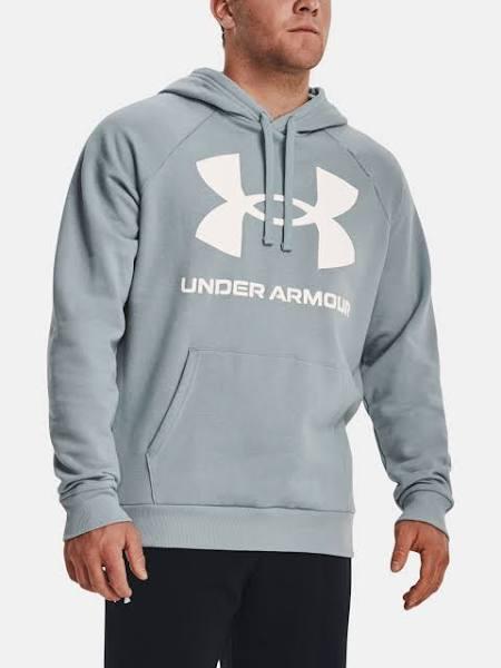 Under Armour Rival Fleece Big Logo Hoodie Black/ Onyx White