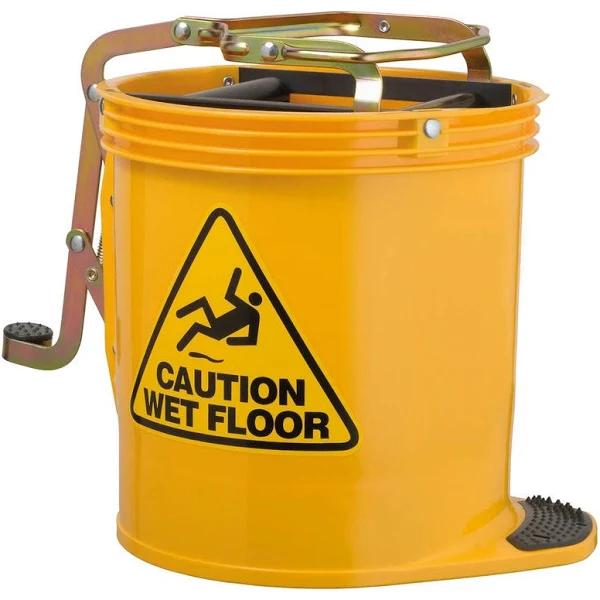 Oates Wringer Mop Bucket Yellow