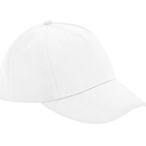 Beechfield Childrens/Kids Organic Cotton 5 Panel Baseball Cap White One Size Organic Cotton Kids Baseball Cap