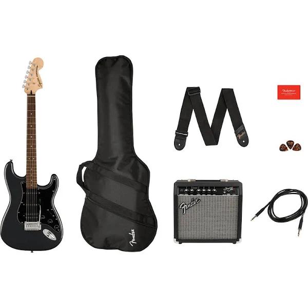 Squier Affinity Series Stratocaster HSS Pack Charcoal Frost Metallic