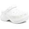 Crocs Women's Classic Platform Lined Clog; White, W9