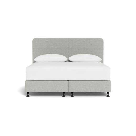 Toorak Quilted Platform Bed Platinum by Freedom