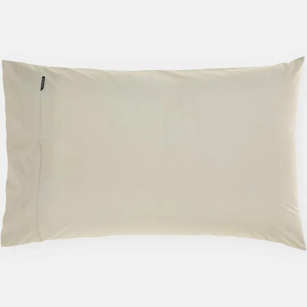 Linen House - Neutrals Standard - Vienna 300TC Cotton Percale Standard Pillowcase - Size One Size, Standard at The Iconic