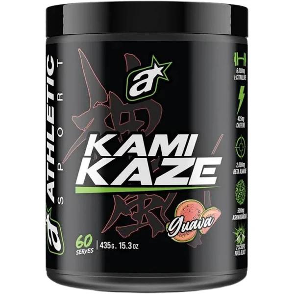 Athletic Sport Kamikaze Pre Workout, 30 Serves / Guava