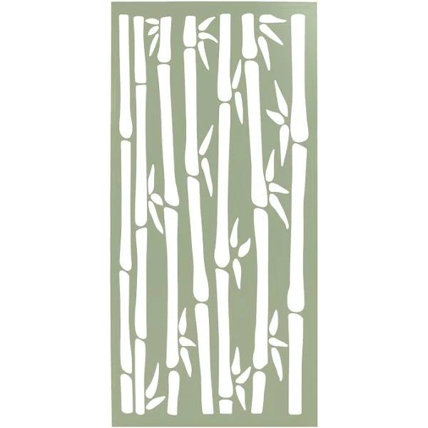 ProtectorAl Protector Aluminium 600 x 900 x 3mm Solid Aluminium Bamboo Decorative Panel Unframed - Pale Eucalypt