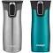 Contigo Autoseal West Loop Vacuum-Insulated Stainless Steel Travel Mug with Easy-Clean Lid, 16 oz, 2-Pack, Spirulina, Stainless Steel