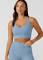 Lorna Jane Womens Lotus Longline Sports Bra Blue XL