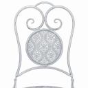 vidaXL - 3 Piece Bistro Set Steel - Greyish White