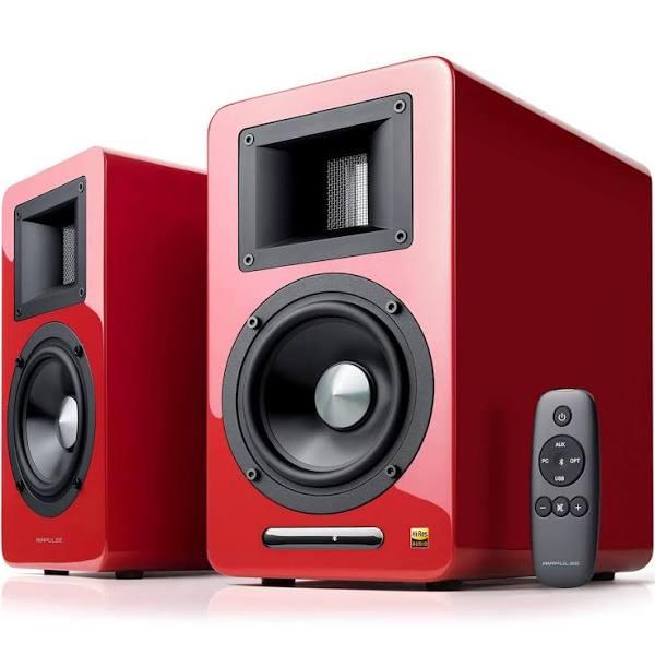 Edifier Airpulse A100 Bookshelf Stereo Bluetooth Speaker System - Red / New