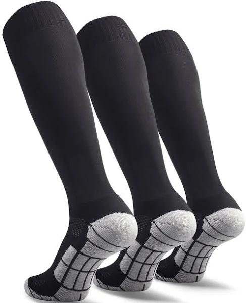 CWVLC Soccer Socks (1/3/5 Pairs) Team Sport Knee High Socks for Adult Youth Kids