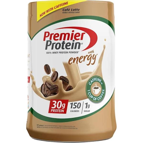 Premier Protein Whey Protein Powder Cafe Latte -- 23.9 oz