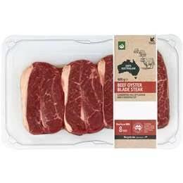 Woolworths Beef Oyster Blade Steak 600g