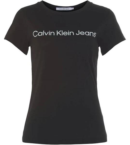 Calvin Klein Jeans Core Institutional Logo Tee in Black XS