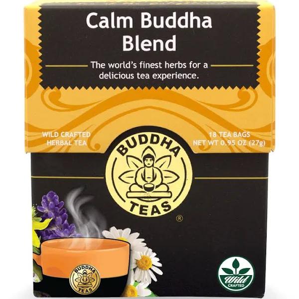 Buddha Teas Organic Herbal Tea Bags Calm Buddha Blend 18