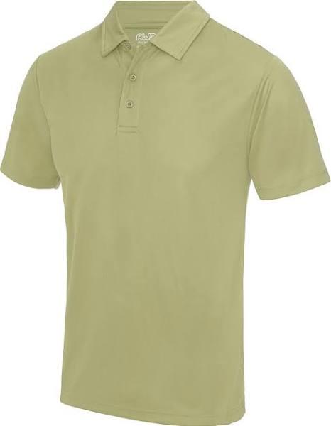 Just Cool Mens Plain Sports Polo Shirt Desert Sand Sport Polo