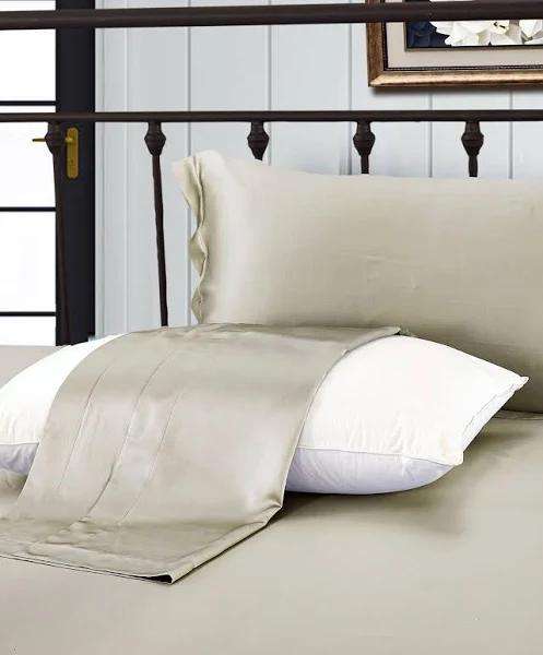 LILYSILK Silk Pillowcase 100% 25 Momme Silk Gray Australia Higher Quality Sleep Lightweight and Breathable King (50 x 90cm)