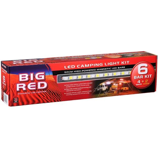 Big Red 6 Bar Led Camp Light Kit