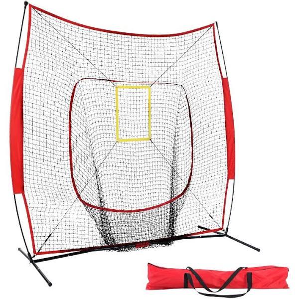 Portable Baseball Training Net Stand Softball Practice Sports Tennis