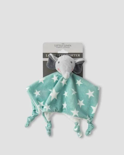 The Little Linen Company Lovie Comforter Elephant Star