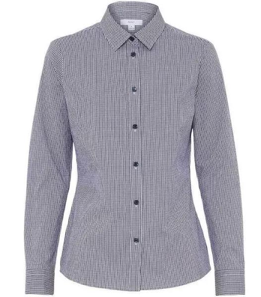 NNT - Avignon Gingham Check Long Sleeve Slim Shirt - - 6